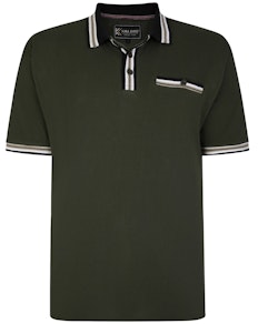 KAM Piqué-Poloshirt in Khaki